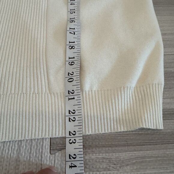 Maria Pavan Women’s M Long Sleeve Beige Sweater - Picture 4 of 6